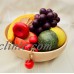 Vintage Tree Spirit Wood Bowl With 16 Pieces of Wooden Fruit Avocado Mushroom   263851879529
